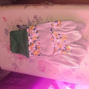 True living leather women's garden gloves